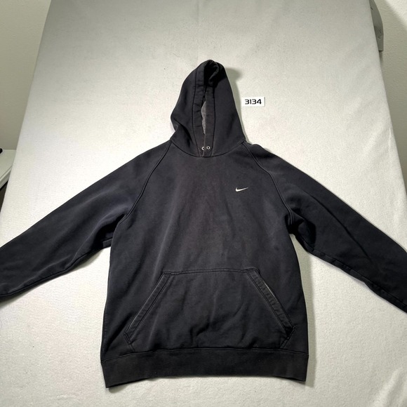 Nike Other - Nike‎ The Athletic Dept Hoodie Mens Large Black Swoosh Logo Fleece Raglan Sleeve